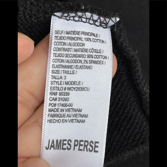 James Perse Moto Zip Up Hoodie Jacket 3 - Picture 8 of 9